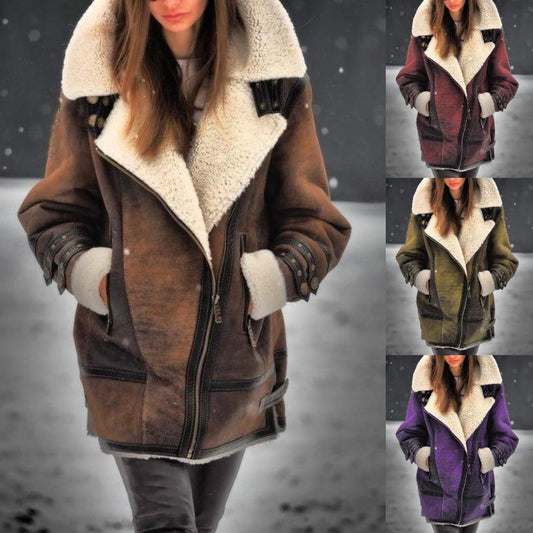 New European And American Thickened Fur One-piece Women's Coat d59398e5 e8cc 4122 b6da 2b4a62bc2f2a