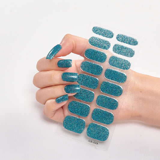 16 Small Stickers Gradient Glitter Nail Stickers - HD Wireless Product #1