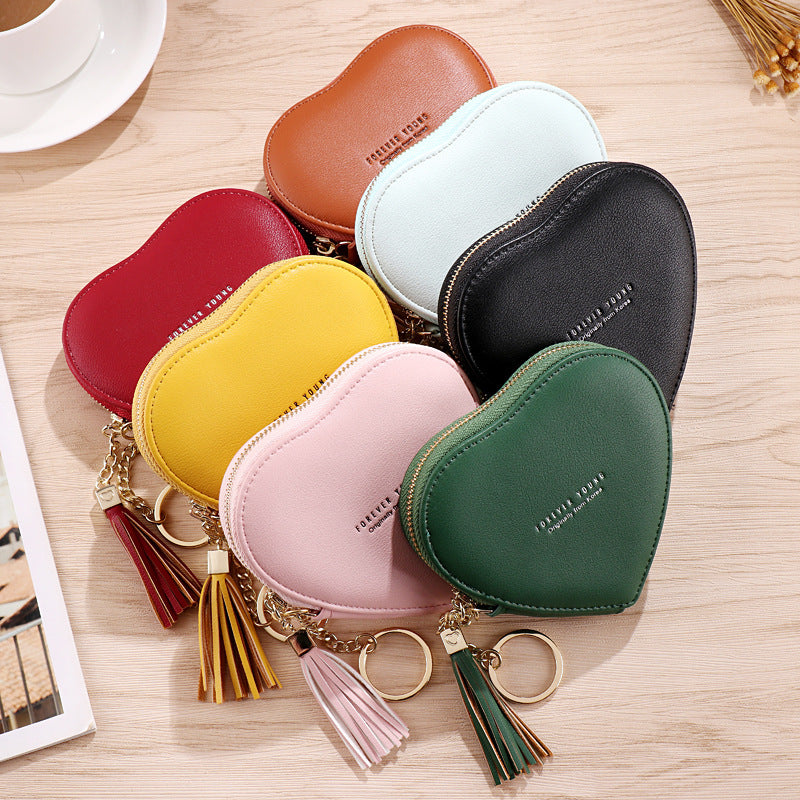 Personalized Key Chain Lovely Heart-shaped Coin Bag d59f4ad3 d20f 4009 a723 721747ac60f0