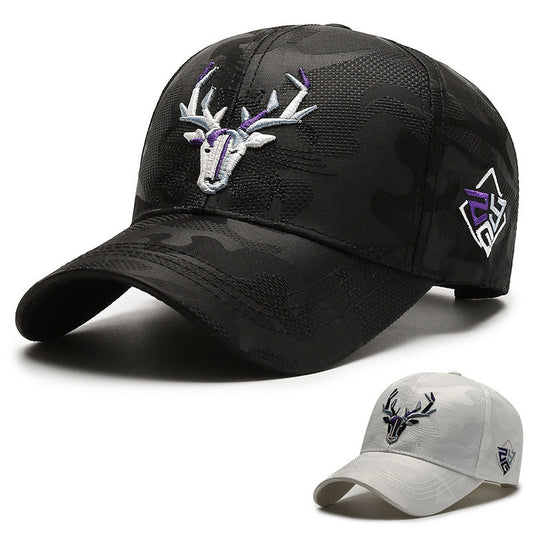 Embroidery Hat Elk Peaked Cap d5a23ffd ef54 47e6 ae91 cbd06540abd0