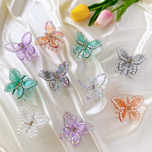 Medium Butterfly Shape Pearl Fancy Pearl Jelly Palette Hair Clip d5a46038 e218 46c5 858b 760463133fc8