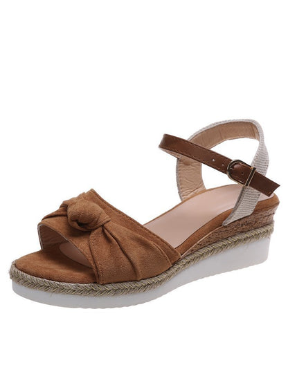 New Sandals Women's Bow Rope Bottom Lightweight Casual Women's Shoes Peep Toe Platform Sandals d5b67302 b7b6 4693 99e7 96089d