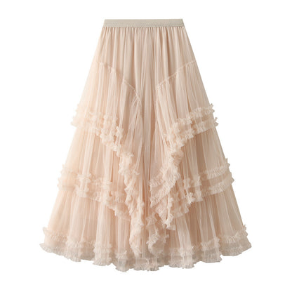 Slimming Multi-layer High-grade Gauze Skirt High-grade Skirt d5cdf791 2517 42de 8a4c e53d1ecb7001
