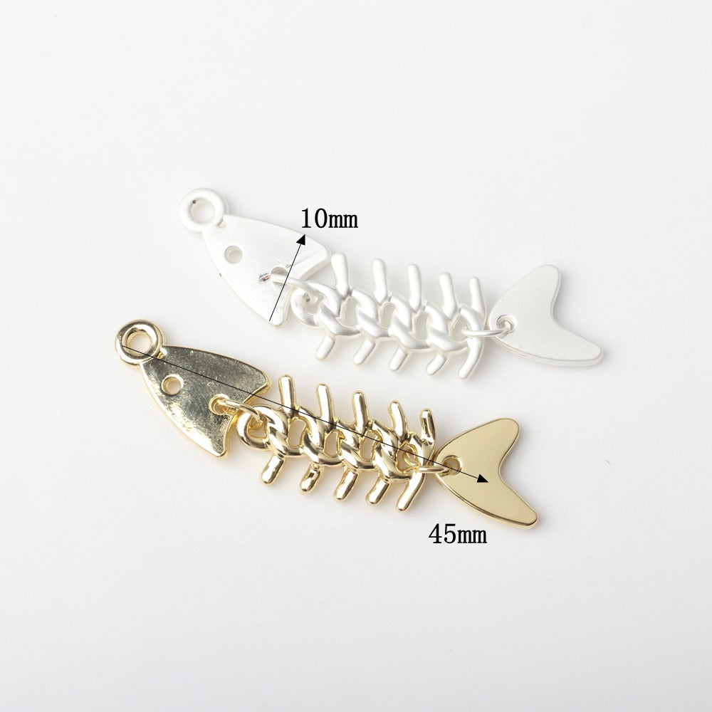 Creative Alloy Fishbone Small Pendant Diy Earrings Necklace Bracelet Jewelry Accessories d5d2d71b 40a0 4ea7 9205 31f6a26a8272