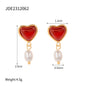 Sabina Pearl Heart Gold Earrings d5d33a4b 24a6 4fdf b555 4e082e40814f