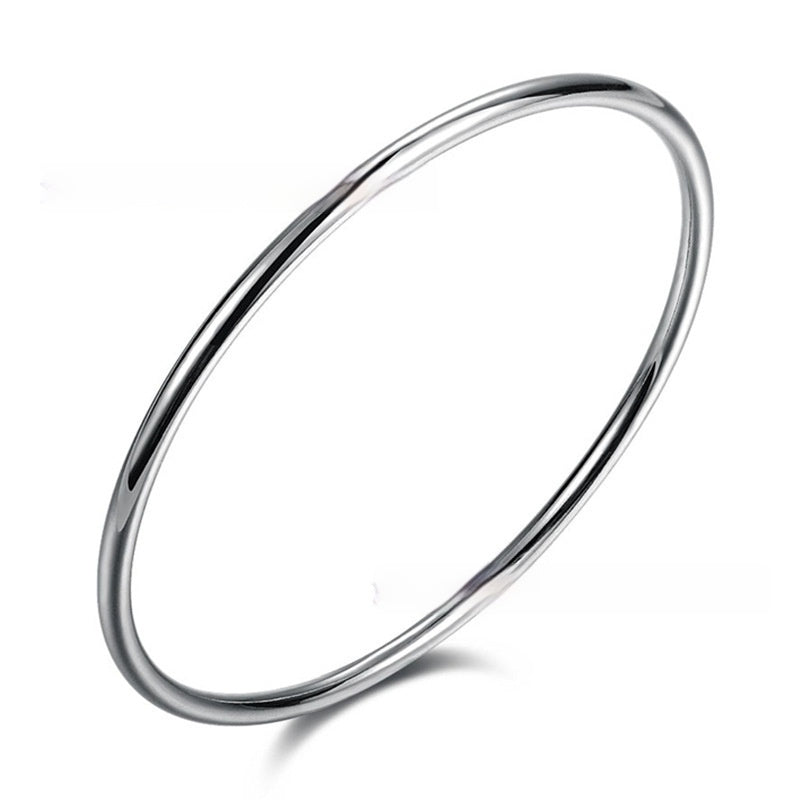 Silver Jewelry 3mm Smooth Circle Bracelet d5da457a 83b6 442f b217 c539ae104f17 fine