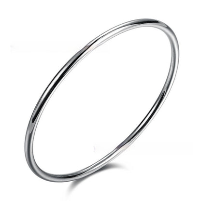 Silver Jewelry 3mm Smooth Circle Bracelet d5da457a 83b6 442f b217 c539ae104f17 fine