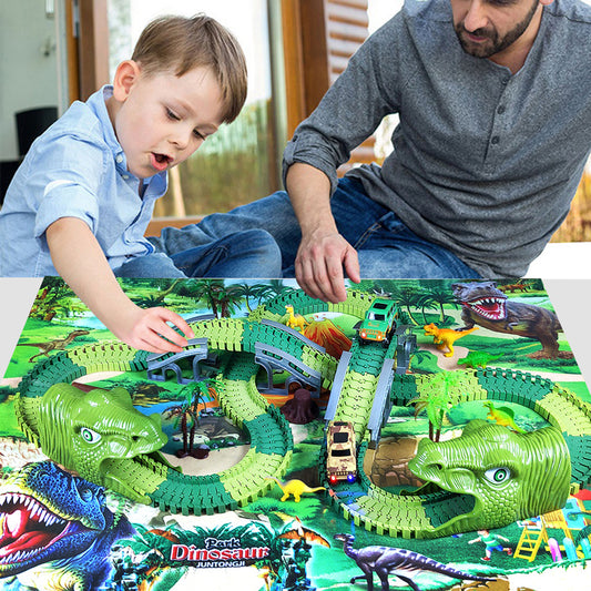 Children's Electric Assembled Track Racing Simulation Animal Tyrannosaurus Dinosaur Toy Puzzle Boy Gift d5fc1924 8496 4c51 a1
