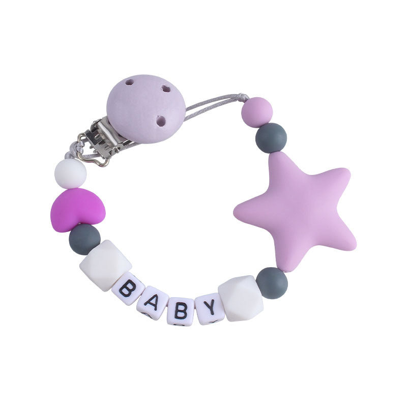 Five-pointed Star Teether Pacifier Chain Toy d5fe2cc6 88e1 4c76 9620 3f877c2b1c66