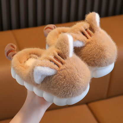 Women's Cotton-padded Shoes Cute Cartoon Cat's Paw Velcro Plush Shoes d5ff72bf 5bce 4979 8429 e000f17439d4