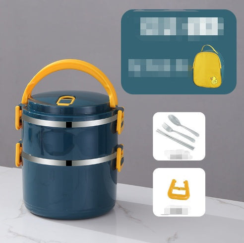 Sealed Insulated Lunch Box Bucket Office Worker Stainless Steel Lunch Box Microwave Oven With Lid Heated Bento Box Student Fe
