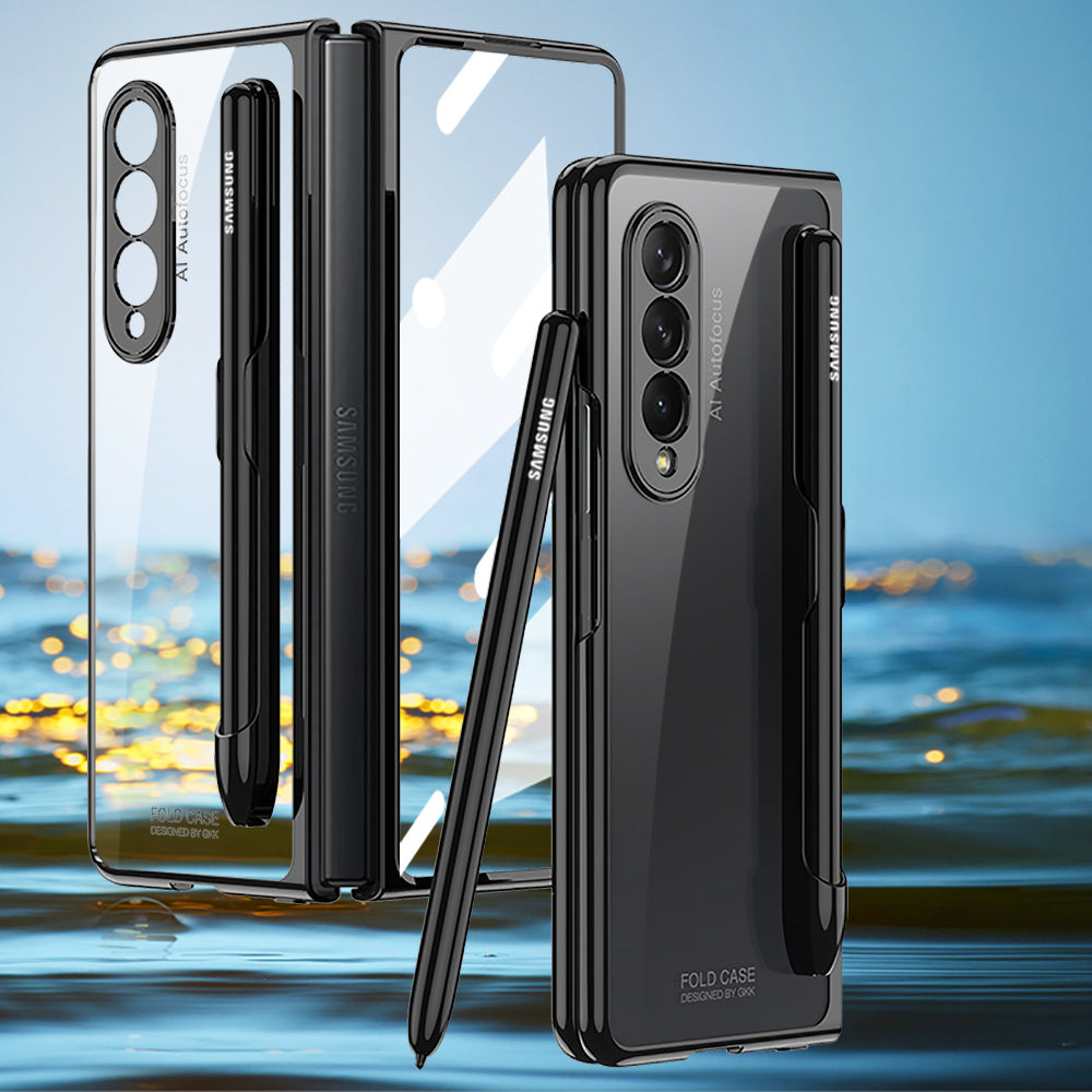 Mobile Phone Case Folding All-inclusive Electroplating Transparent Anti-drop d6096bab e873 4437 98f7 5277f47e6a6e