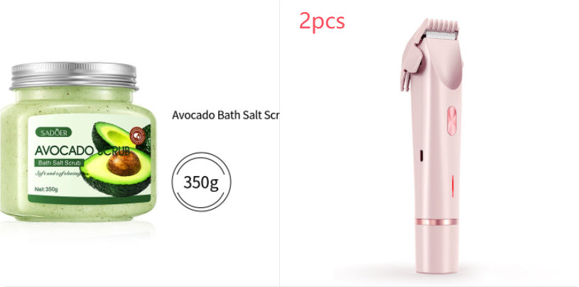 2 In 1 Hair Remover Women's Double Head Shaver Private Pubic Hair Trimmer Electric Razor Wet Dry Electric Body Hair - HD Wireless Product #10