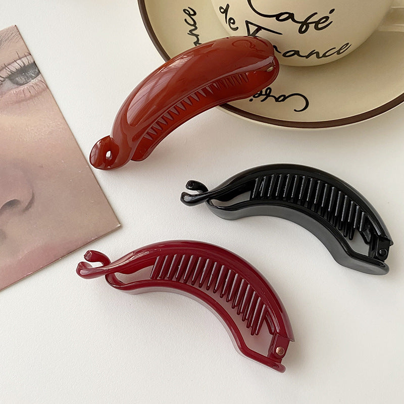Korean Simple Temperamental High Ponytail Clasp Retro Twist Barrettes d61ce190 df08 4d95 9dd3 93f8b731810a