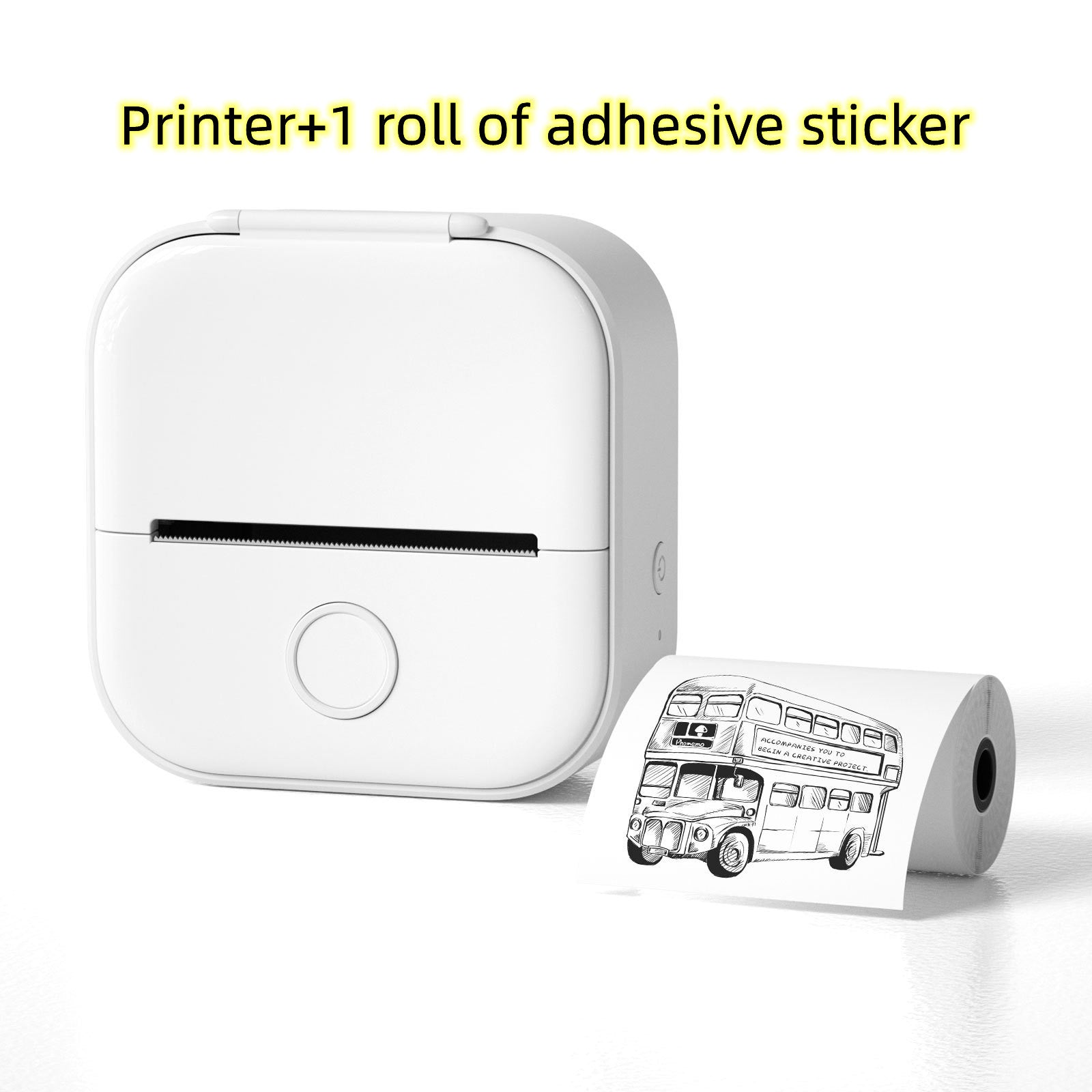 Portable Mini Thermal Label Printer Home Photo Printer Student Wrong Question Printer Bluetooth-compatible Mini Label Printer Price Tag - 图片 11