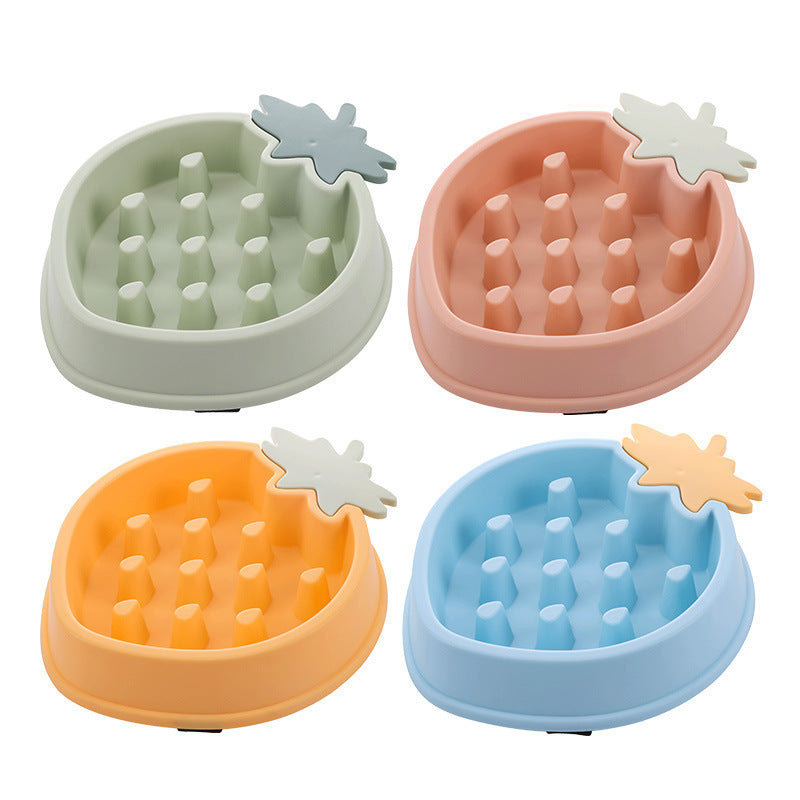 Pineapple Slow Food Bowl Food Grade Plastic Pet Dog d66c9342 8dec 431c 8f24 0ba1468c2b78