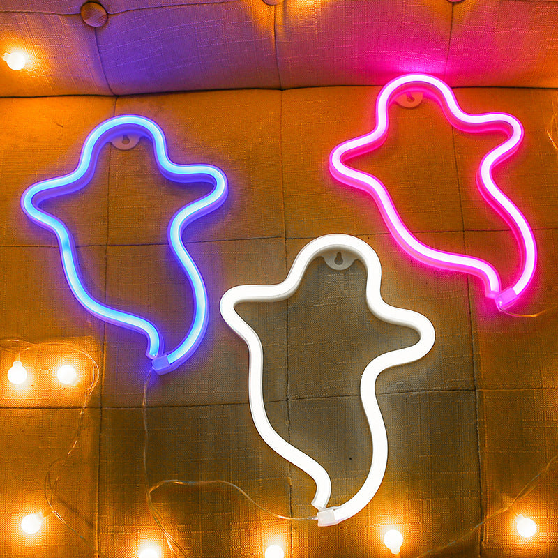 Halloween Ghost Neon Home Creative Modeling Lamp d68353bd 7cf0 4b0e 8e06 3d4bc7d8cf06