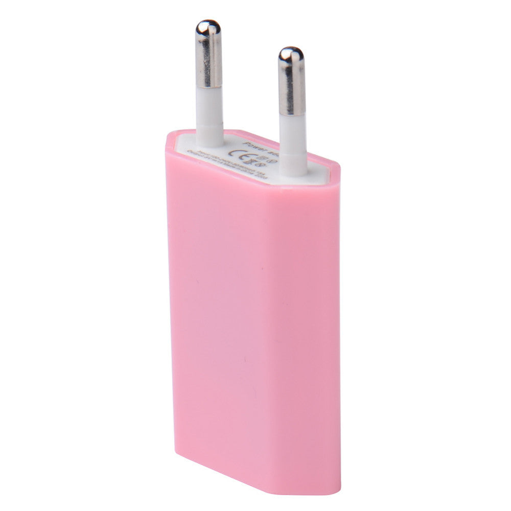 European Standard Mobile Phone Charging Head Single Port Usb Flat Charger Plug - 图片 3