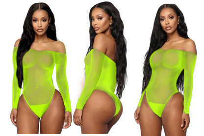 Women's Rhinestone Bikini Underwear Mesh Bodysuit d69c064b cb65 44b2 8eb8 4f77ee77cb5d