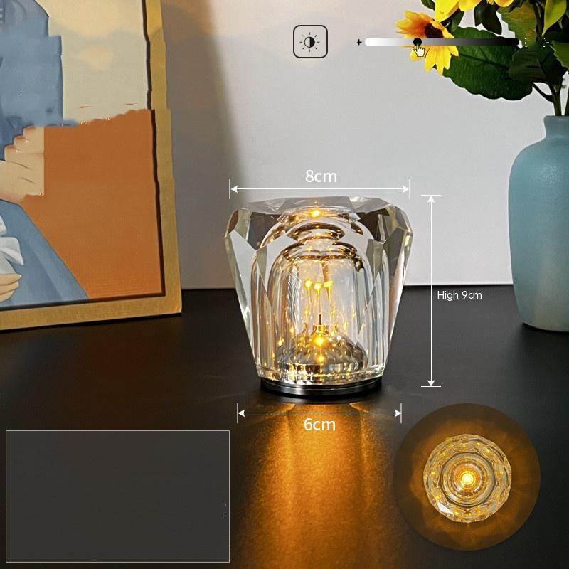Nordic Bar Restaurant Bedside USB Wireless Charging Atmosphere Crystal Lamp d6a3a2eb 4bd5 439a be05 fb13195cc855 trans