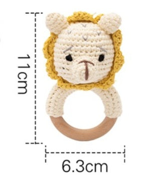 Baby Rattle Hand Woven Cartoon Animal Bracelet Newborn Soothing Doll d6a54202 5fed 4b8c ac8c 026d7ed282dc