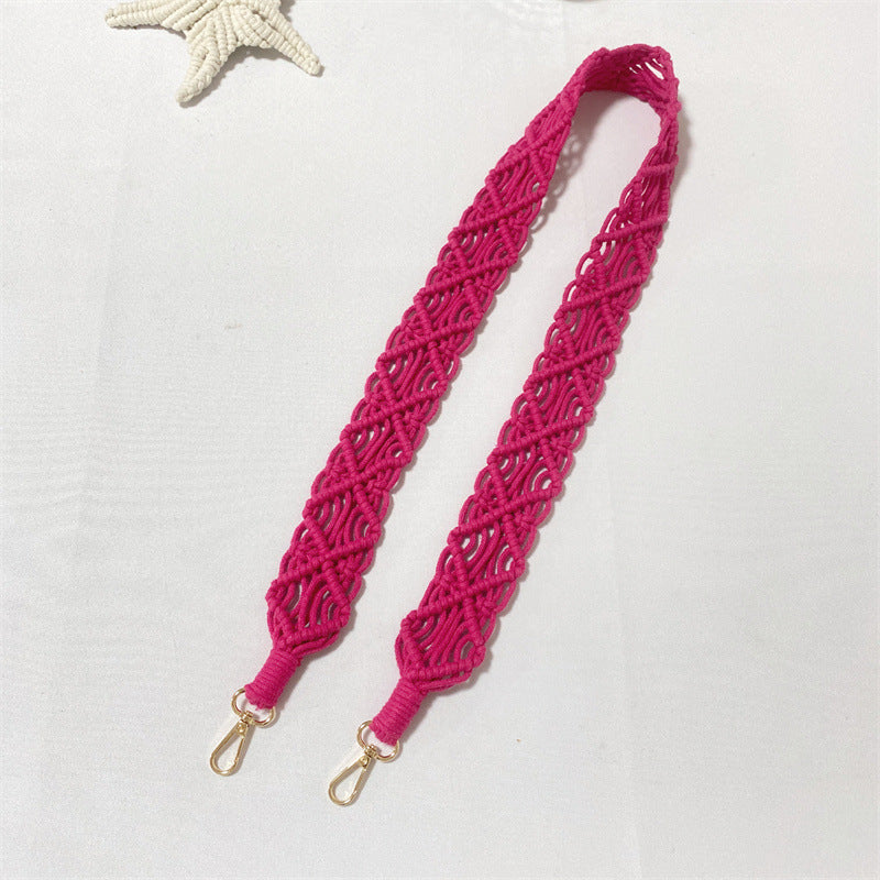 Woven Replacement Handbag Strap Widened Mobile Phone Crossbody Bag Strap Anti-lost Lanyard - 图片 10
