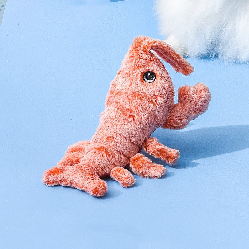 Pet Toys Electric Jumping Shrimp USB Charging Simulation Lobster Funny Cat Plush Pets Toy d6c1f56f cd0a 4795 aace dd9d8cc0a7a