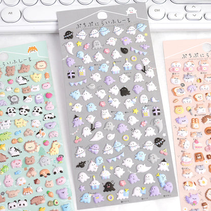 Cartoon Animal Foam Particles Bubble Dstereo Phone Case DIY Decorative Sticker d6c5e05e a2d7 4896 9373 7bec67544382