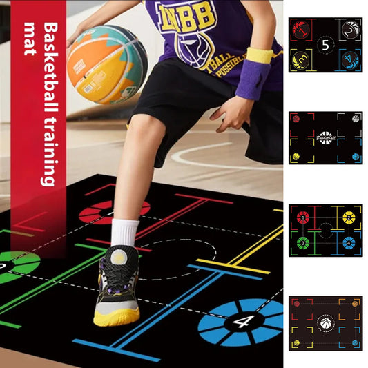 Basketball Training Mat Indoor Step Positioning Step Point Control Ball Step Mat Indoor Ball Control Training Dribbling Drill