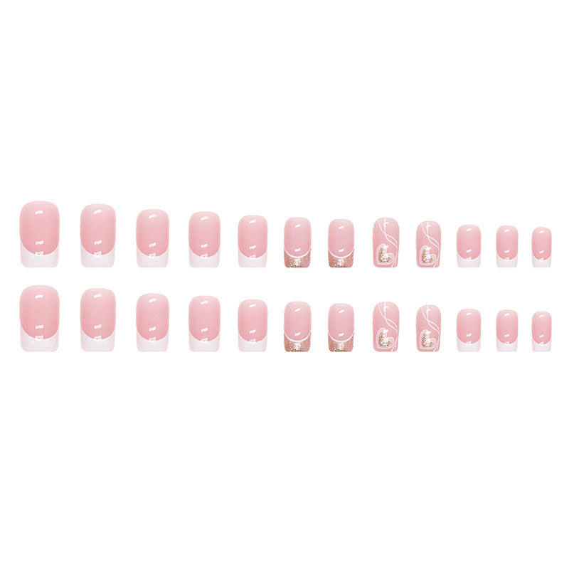Women's Simple Love Sweet Wear Fake Nails d6cfd9c2 80db 4e4e 826d 79c4a03f1730