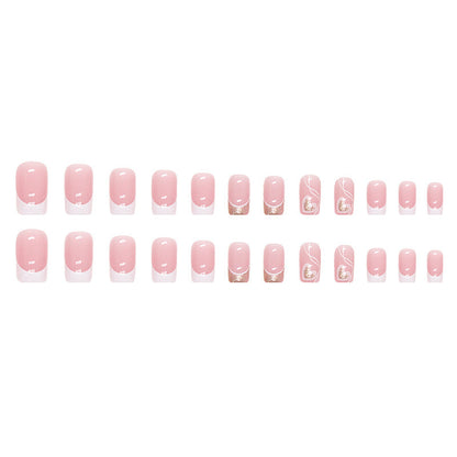Women's Simple Love Sweet Wear Fake Nails d6cfd9c2 80db 4e4e 826d 79c4a03f1730