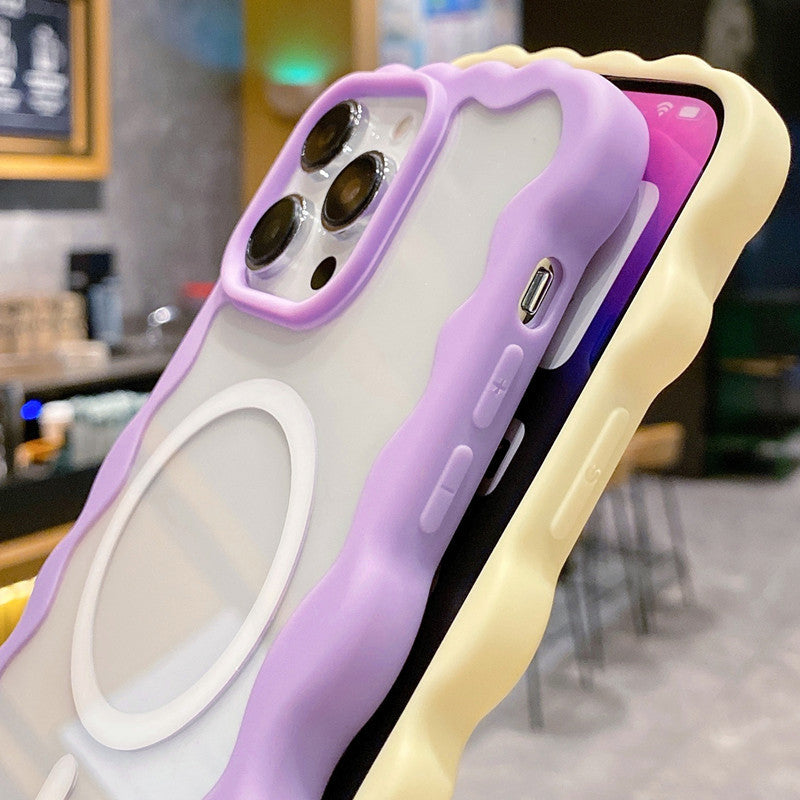 Transparent Magnetic Niche Phone Case - 图片 2