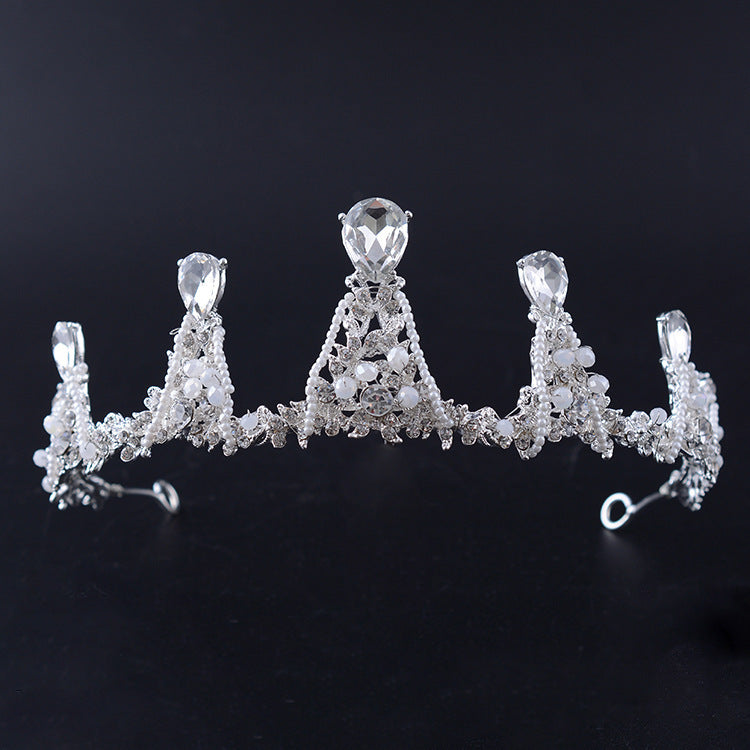Simple Rhinestone Silver Headband Crown d6e55f83 ebf7 4c38 9927 56d4bcaa8bd4