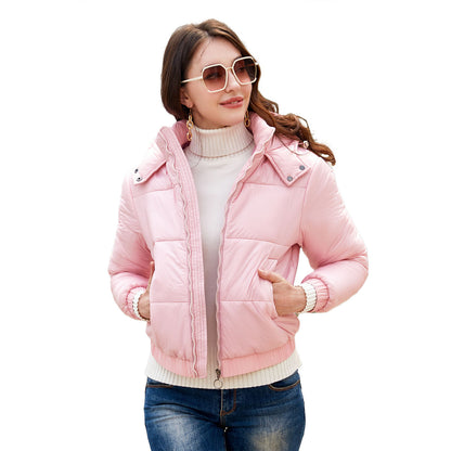 New Fall Winter Hooded Film Splash Proof Jacket Long-sleeved Cotton-padded Coat d70e3c1a 5386 4406 b6ab 7bf46e9057a3