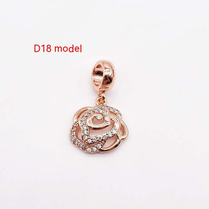 Copper Plating 14K Gold Large Hole Spacer Bead Can String Leather Rope Bracelet Pendant d711e284 c697 4896 8f2f 6e42d0975643 