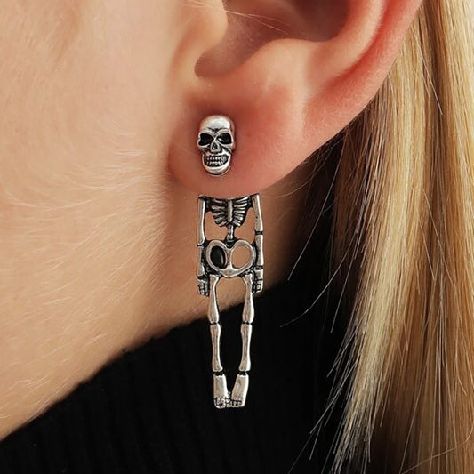 Halloween Earrings Skull Simulation Human Skeleton Detachable Stud Earrings d716399b 53b4 4576 89a4 ea349bb224eb