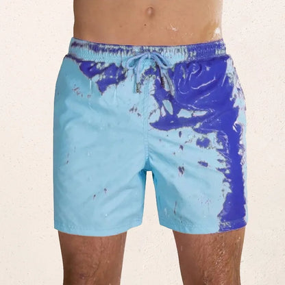 Magical Change Color Beach Shorts Summer Men Swimming Trunks Swimwear Swimsuit Quick Dry bathing shorts Beach Pant