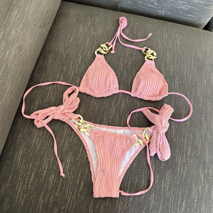European And American Split Swimsuit Chain Bikini d7303ee5 1ce8 4011 a711 24e07f840c98