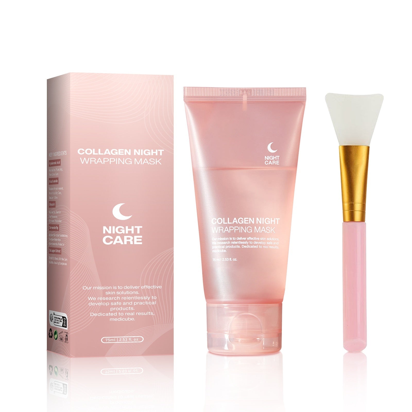 Face Night Mask Collagen Wrapping Mask Natural Ingredients Firming Elasticity & Hydration Anti-wrinkle For Skin Care d73a45b8