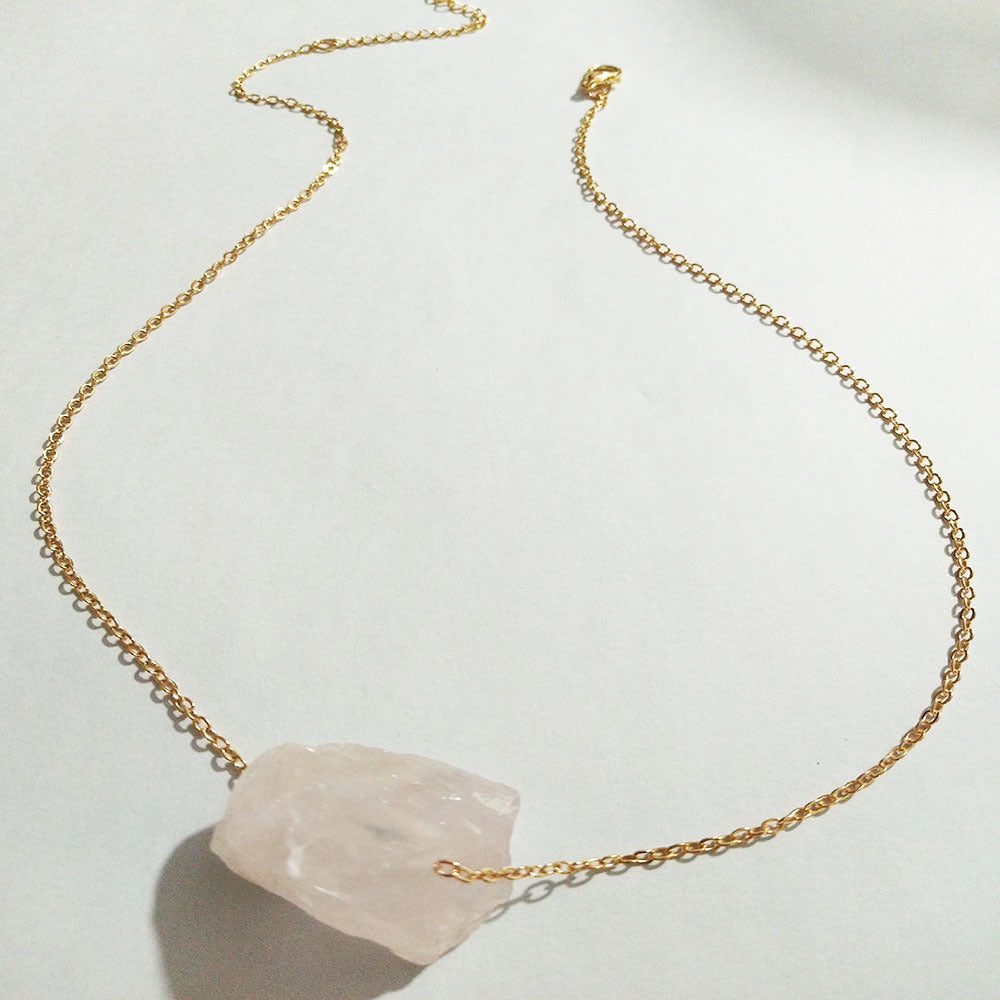 European And American Jewelry Original Crystal Necklace Rough Stone Necklace d7496307 fe69 41b6 bf1f f34e3930c8af