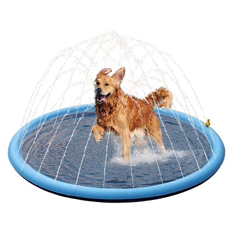 Dog Sprinkler Outdoor Toys Dog Swimming Mat Anti-Slip Dog Pool Splash  Pad d74b7931 39a0 476a 8741 e89219574801