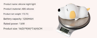 Silicone Night Lamp Cartoon Two-color Cute Dog Charging Home d74c0740 f2cb 437b 8e73 e72728209eb7 trans