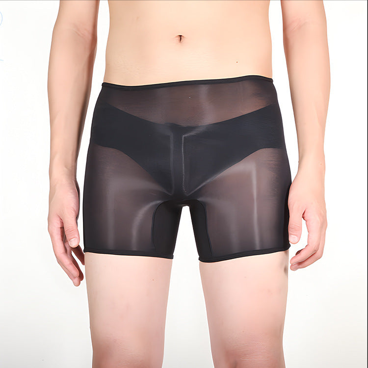 Men's Ultra-thin Shiny Stockings Transparent Bag Independent Warehouse Boxer Briefs d767d94b 6d9c 4baf aa95 502573d24974