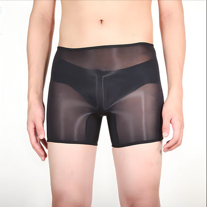 Men's Ultra-thin Shiny Stockings Transparent Bag Independent Warehouse Boxer Briefs d767d94b 6d9c 4baf aa95 502573d24974