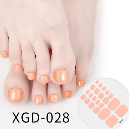 Nail Art Foot Sticker Fashion Solid Color Nail Sticker d76dc1db 6b27 453c 99f4 efeca85b7fdf