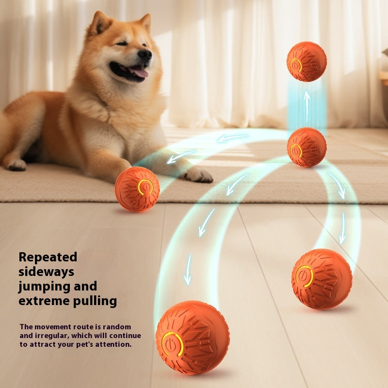 Pets Electric Jumping Ball Automatic Dog-teasing Luminous Pet Products Pets Dogs Training Products Ball Toys For Dogs Resista