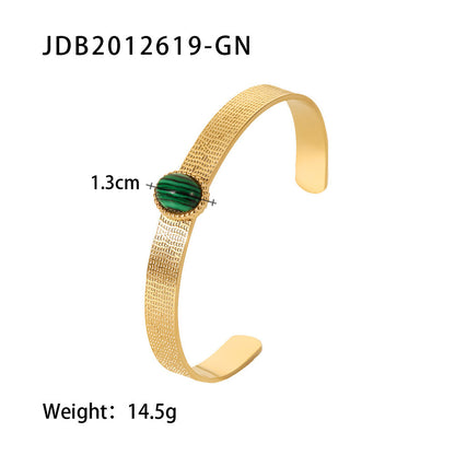 Fashionable And Versatile Gold-plated Stainless Steel Bracelets With Zirconia d76f12e0 2c79 4bfe 9a61 ae7e668dd4f4