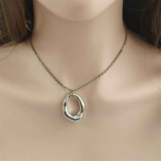 Fashion Simple Temperament Necklace Ccb Material Shaped Pendant d77b83d8 6c82 4855 bb49 9931ac06ccd2