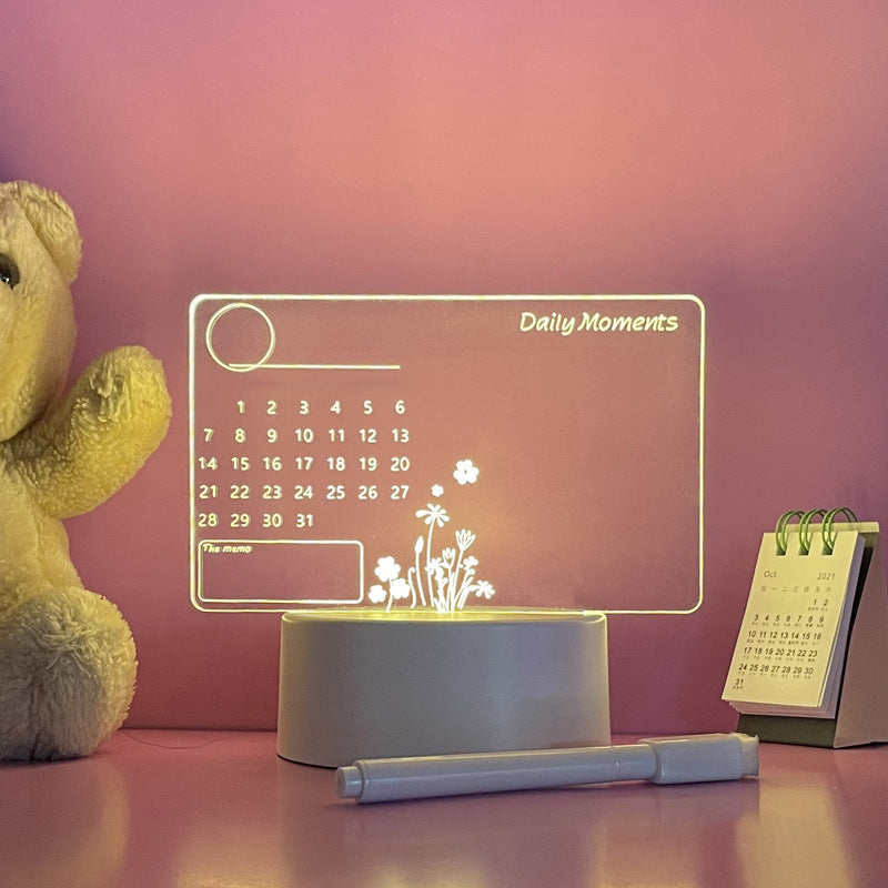 Bedside Message Writing Board Acrylic Night Light d788fdf8 cb68 4b1b a54c 7b30b49f5afc