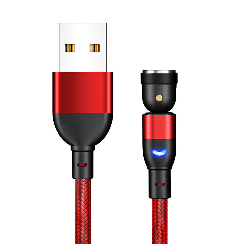 Data Cable 540 Degree Blind Suction Round Magnetic Charging Cable Three-in-one Bent Magnetic Cable - 图片 18